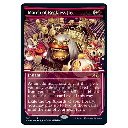 Magic The Gathering - Kamigawa - Neon Dynasty - March of Reckless Joy - 386/302