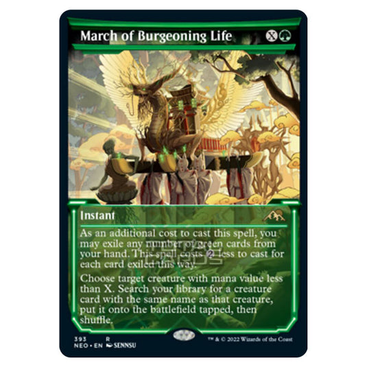 Magic The Gathering - Kamigawa - Neon Dynasty - March of Burgeoning Life - 393/302