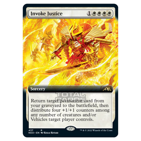 Magic The Gathering - Kamigawa - Neon Dynasty - Invoke Justice - 437/302