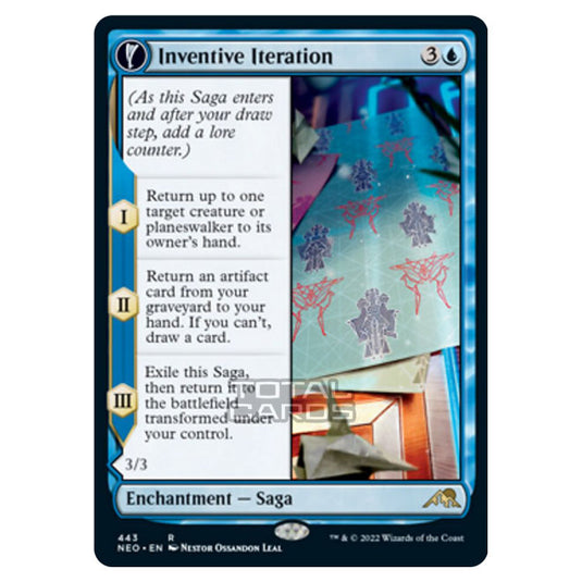 Magic The Gathering - Kamigawa - Neon Dynasty - Inventive Iteration // Living Breakthrough - 443/302