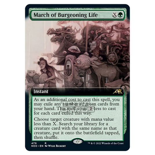 Magic The Gathering - Kamigawa - Neon Dynasty - March of Burgeoning Life - 479/302