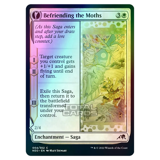 Magic The Gathering - Kamigawa - Neon Dynasty - Befriending the Moths // Imperial Moth - 4/302 (Foil)