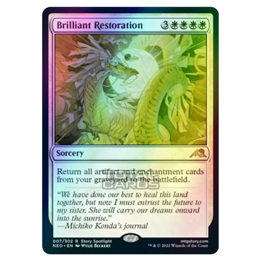 Magic The Gathering - Kamigawa - Neon Dynasty - Brilliant Restoration - 7/302 (Foil)