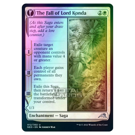 Magic The Gathering - Kamigawa - Neon Dynasty - The Fall of Lord Konda // Fragment of Konda - 12/302 (Foil)