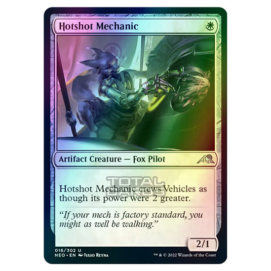 Magic The Gathering - Kamigawa - Neon Dynasty - Hotshot Mechanic - 16/302 (Foil)