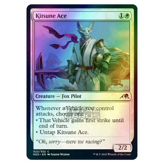 Magic The Gathering - Kamigawa - Neon Dynasty - Kitsune Ace - 22/302 (Foil)