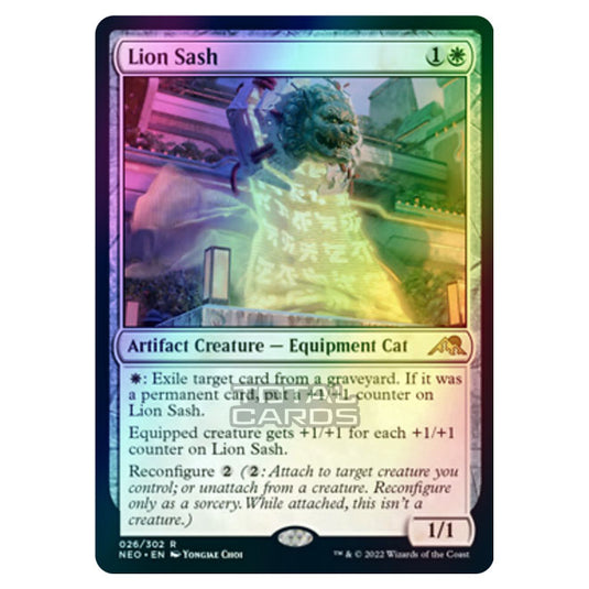 Magic The Gathering - Kamigawa - Neon Dynasty - Lion Sash - 26/302 (Foil)