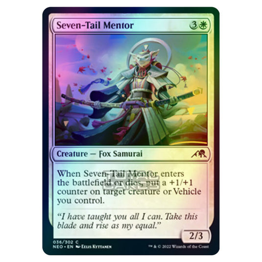 Magic The Gathering - Kamigawa - Neon Dynasty - Seven-Tail Mentor - 36/302 (Foil)