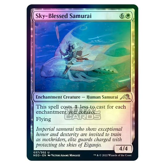 Magic The Gathering - Kamigawa - Neon Dynasty - Sky-Blessed Samurai - 37/302 (Foil)