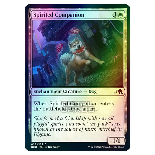 Magic The Gathering - Kamigawa - Neon Dynasty - Spirited Companion - 38/302 (Foil)