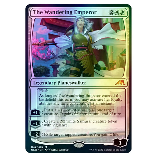 Magic The Gathering - Kamigawa - Neon Dynasty - The Wandering Emperor - 42/302 (Foil)