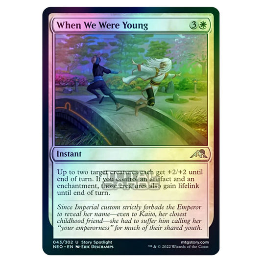 Magic The Gathering - Kamigawa - Neon Dynasty - When We Were Young - 43/302 (Foil)