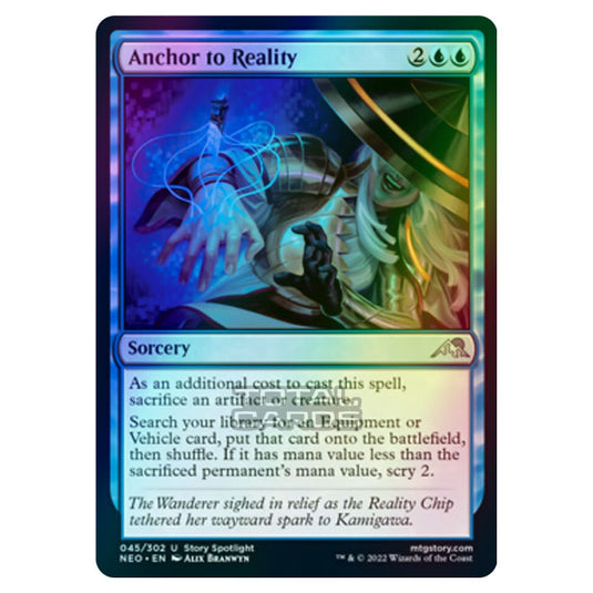 Magic The Gathering - Kamigawa - Neon Dynasty - Anchor to Reality - 45/302 (Foil)