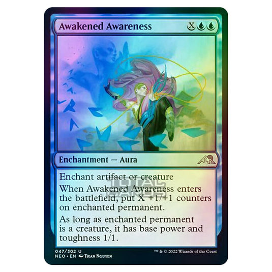 Magic The Gathering - Kamigawa - Neon Dynasty - Awakened Awareness - 47/302 (Foil)