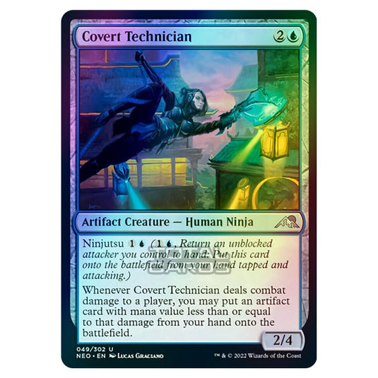 Magic The Gathering - Kamigawa - Neon Dynasty - Covert Technician - 49/302 (Foil)