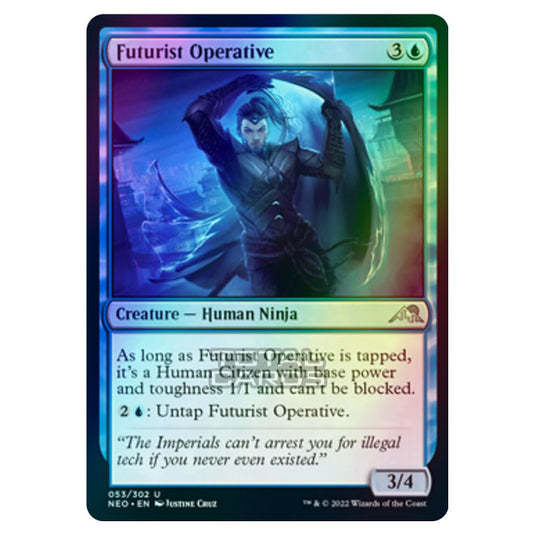 Magic The Gathering - Kamigawa - Neon Dynasty - Futurist Operative - 53/302 (Foil)