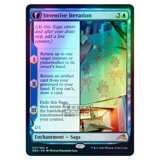 Magic The Gathering - Kamigawa - Neon Dynasty - Inventive Iteration // Living Breakthrough - 57/302 (Foil)