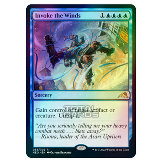 Magic The Gathering - Kamigawa - Neon Dynasty - Invoke the Winds - 58/302 (Foil)