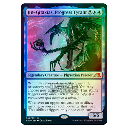 Magic The Gathering - Kamigawa - Neon Dynasty - Jin-Gitaxias, Progress Tyrant - 59/302 (Foil)