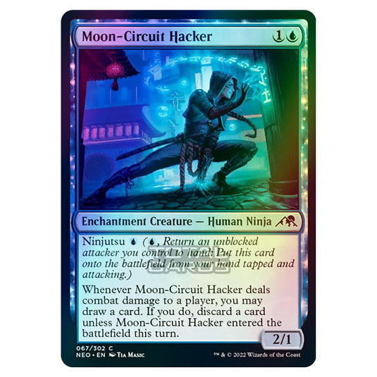 Magic The Gathering - Kamigawa - Neon Dynasty - Moon-Circuit Hacker - 67/302 (Foil)