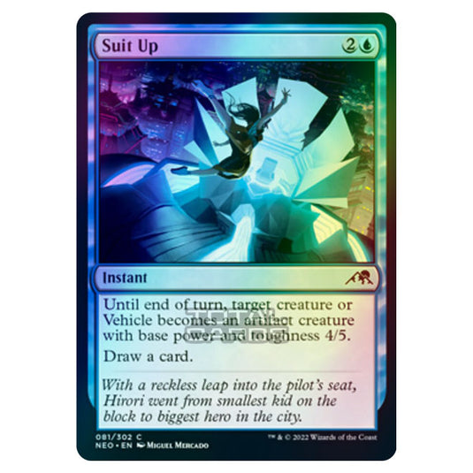 Magic The Gathering - Kamigawa - Neon Dynasty - Suit Up - 81/302 (Foil)