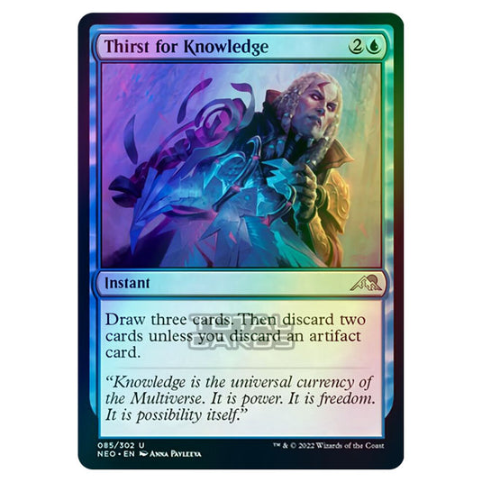 Magic The Gathering - Kamigawa - Neon Dynasty - Thirst for Knowledge - 85/302 (Foil)