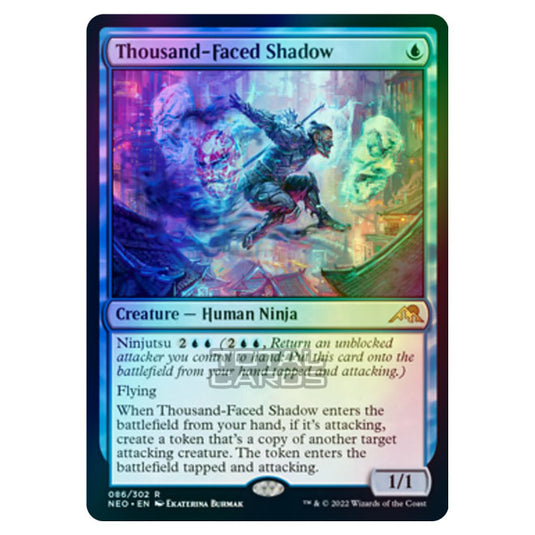 Magic The Gathering - Kamigawa - Neon Dynasty - Thousand-Faced Shadow - 86/302 (Foil)