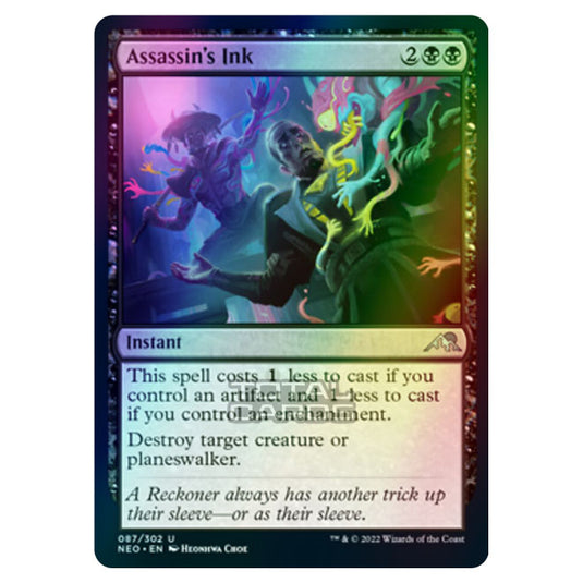 Magic The Gathering - Kamigawa - Neon Dynasty - Assassin's Ink - 87/302 (Foil)