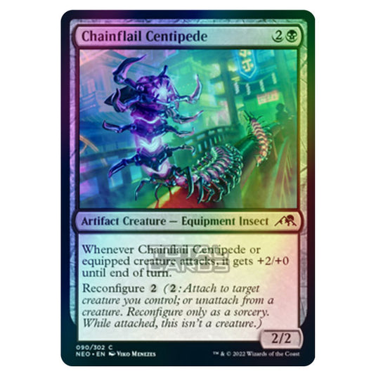 Magic The Gathering - Kamigawa - Neon Dynasty - Chainflail Centipede - 90/302 (Foil)