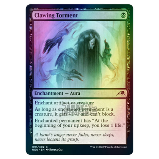 Magic The Gathering - Kamigawa - Neon Dynasty - Clawing Torment - 91/302 (Foil)