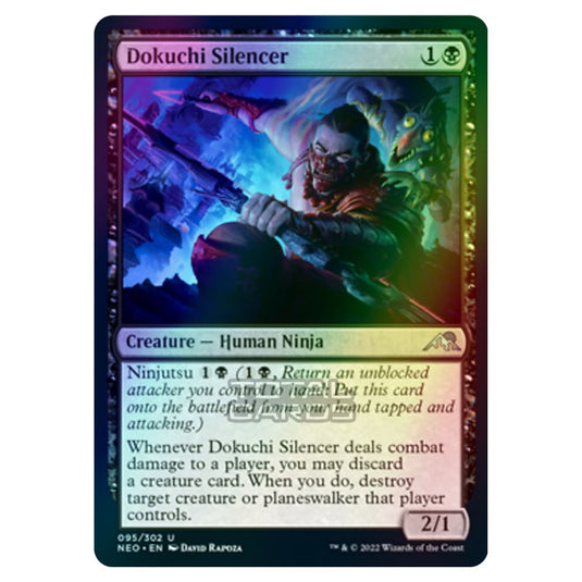 Magic The Gathering - Kamigawa - Neon Dynasty - Dokuchi Silencer - 95/302 (Foil)