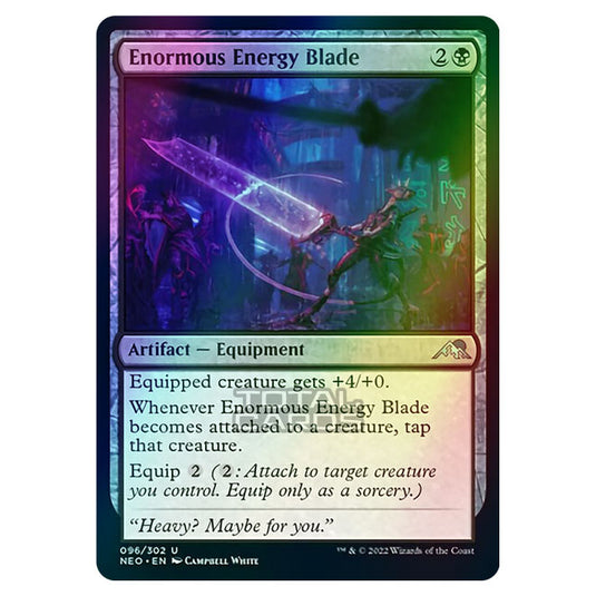 Magic The Gathering - Kamigawa - Neon Dynasty - Enormous Energy Blade - 96/302 (Foil)