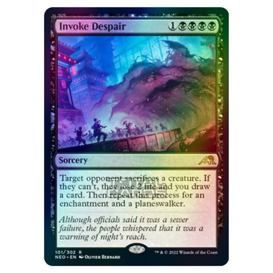 Magic The Gathering - Kamigawa - Neon Dynasty - Invoke Despair - 101/302 (Foil)