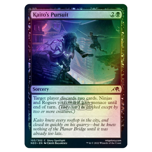 Magic The Gathering - Kamigawa - Neon Dynasty - Kaito's Pursuit - 103/302 (Foil)