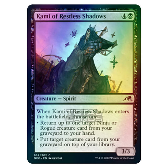 Magic The Gathering - Kamigawa - Neon Dynasty - Kami of Restless Shadows - 104/302 (Foil)