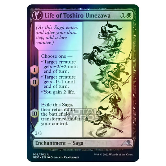 Magic The Gathering - Kamigawa - Neon Dynasty - Life of Toshiro Umezawa // Memory of Toshiro - 108/302 (Foil)