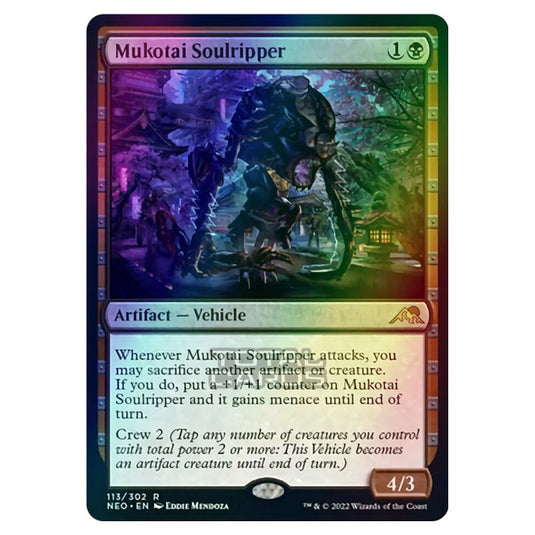 Magic The Gathering - Kamigawa - Neon Dynasty - Mukotai Soulripper - 113/302 (Foil)