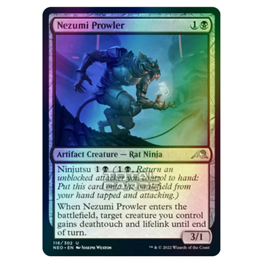 Magic The Gathering - Kamigawa - Neon Dynasty - Nezumi Prowler - 116/302 (Foil)