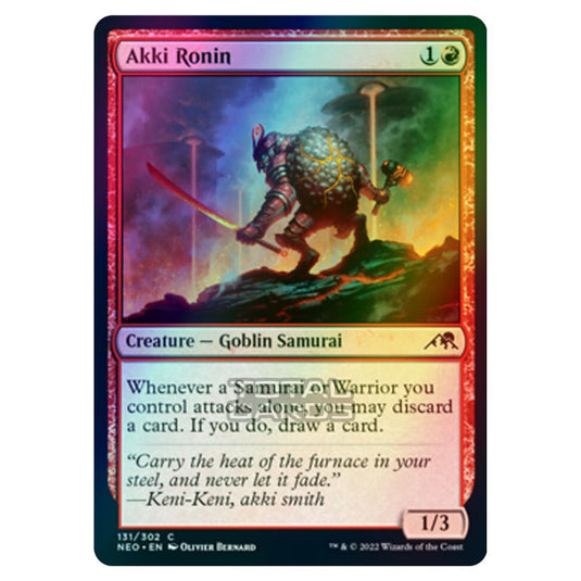 Magic The Gathering - Kamigawa - Neon Dynasty - Akki Ronin - 131/302 (Foil)