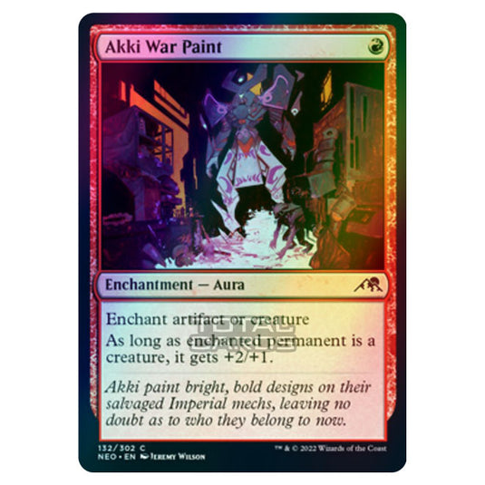 Magic The Gathering - Kamigawa - Neon Dynasty - Akki War Paint - 132/302 (Foil)