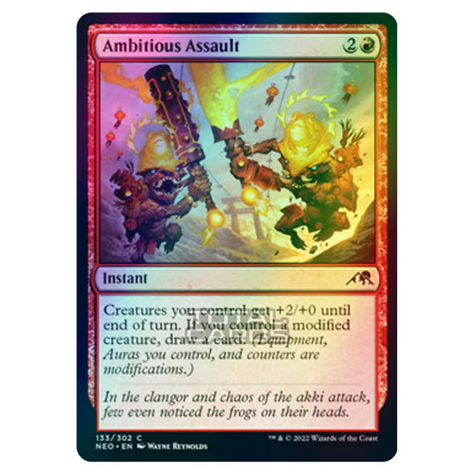 Magic The Gathering - Kamigawa - Neon Dynasty - Ambitious Assault - 133/302 (Foil)