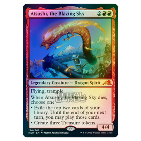 Magic The Gathering - Kamigawa - Neon Dynasty - Atsushi, the Blazing Sky - 134/302 (Foil)