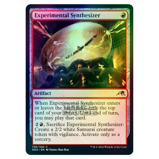 Magic The Gathering - Kamigawa - Neon Dynasty - Experimental Synthesizer - 138/302 (Foil)