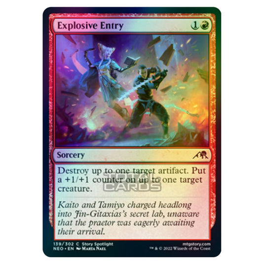 Magic The Gathering - Kamigawa - Neon Dynasty - Explosive Entry - 139/302 (Foil)