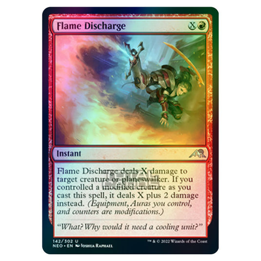 Magic The Gathering - Kamigawa - Neon Dynasty - Flame Discharge - 142/302 (Foil)