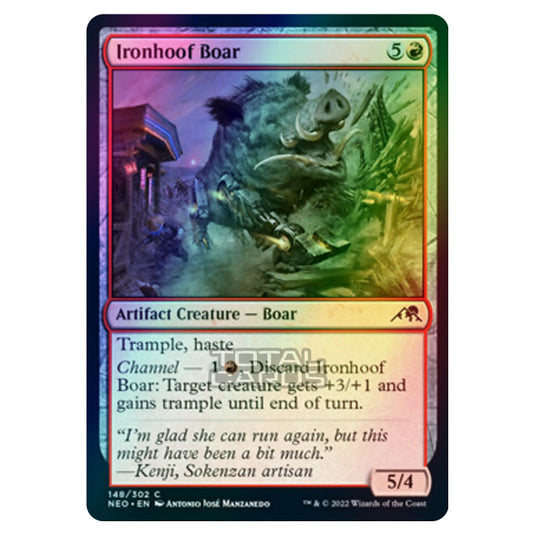 Magic The Gathering - Kamigawa - Neon Dynasty - Ironhoof Boar - 148/302 (Foil)