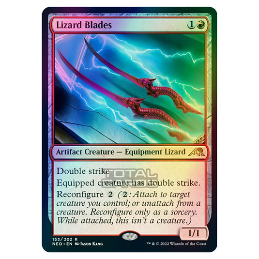 Magic The Gathering - Kamigawa - Neon Dynasty - Lizard Blades - 153/302 (Foil)