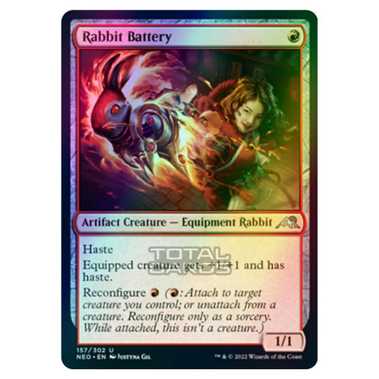 Magic The Gathering - Kamigawa - Neon Dynasty - Rabbit Battery - 157/302 (Foil)