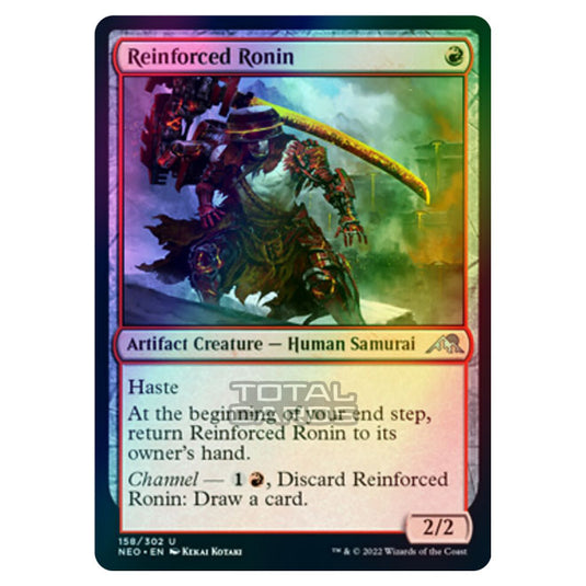 Magic The Gathering - Kamigawa - Neon Dynasty - Reinforced Ronin - 158/302 (Foil)