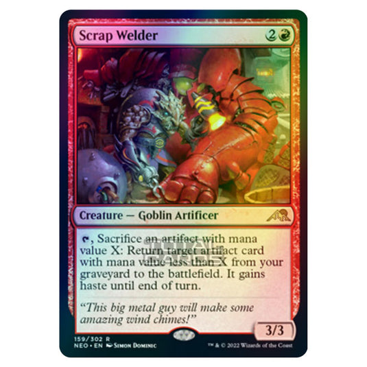 Magic The Gathering - Kamigawa - Neon Dynasty - Scrap Welder - 159/302 (Foil)